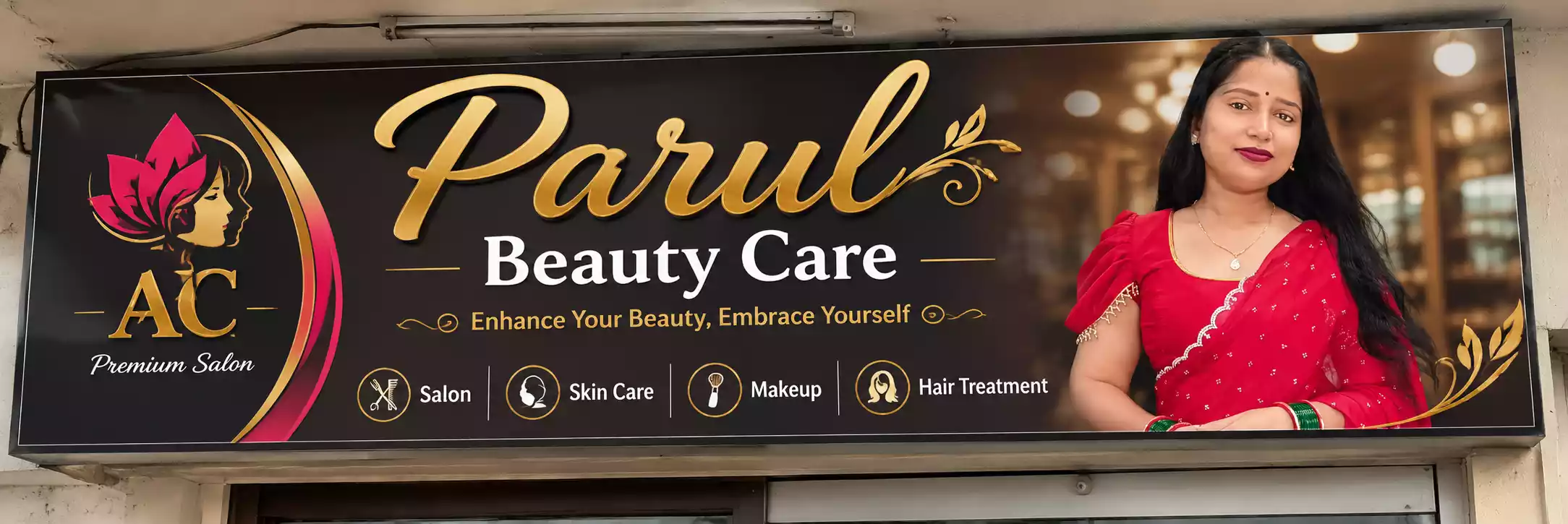 Parul Beauty Care Special Offer & Salon Transformation Banner